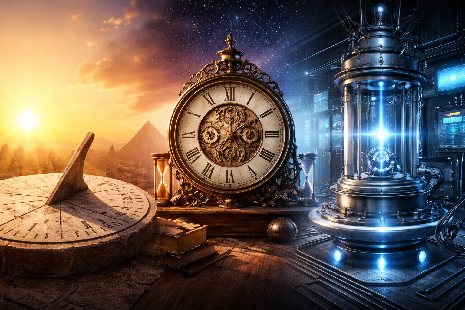 Do Sol ao átomo: como a humanidade aprendeu a medir o tempo