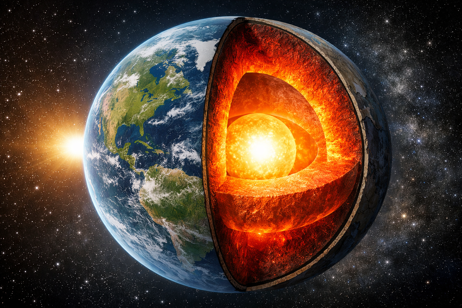 Como sabemos o que existe no centro da Terra?