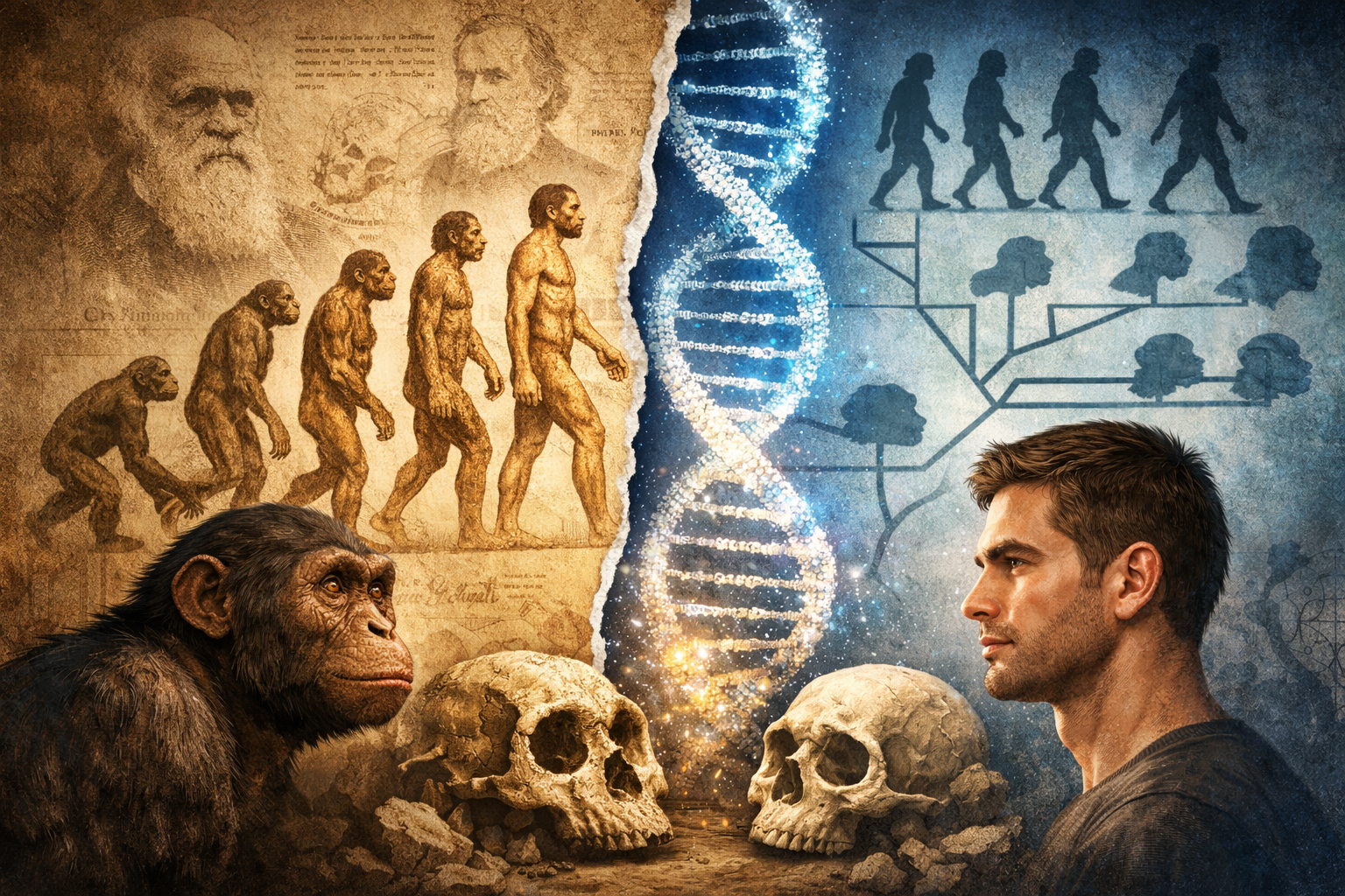 Por que dizem que o ser humano veio do macaco — se isso não é verdade?